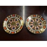 2 x 15cm Crown Derby plates (1st condition)