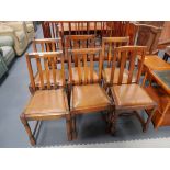6 Oak chairs