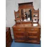 Victorian Mahogany mirror back sideboard