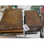 2 Leather boxes