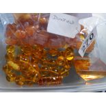 Amber (?) items