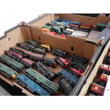 A huge collection of "00" gauge Hornby 1960s trains, carriages, magazines etc. etc.