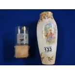 Doulton vase and Olympic cup