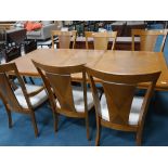 Repro. Dining table and 6 chairs