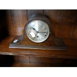 Oak Napoleon mantle clock