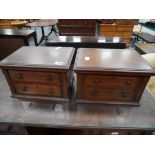 2 x inlaid drawers