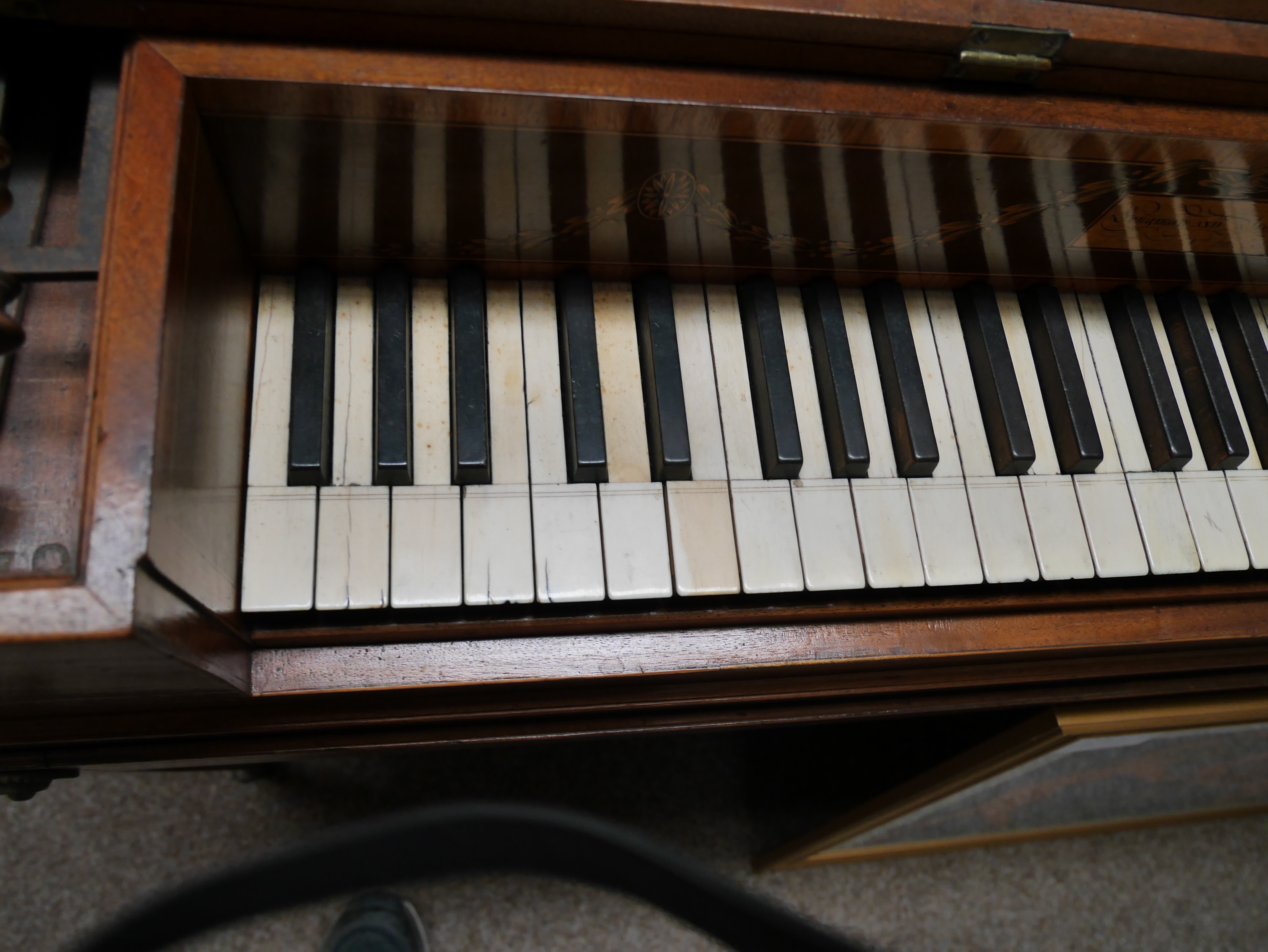 Longman & Broderip - Square Piano London good order all keys play but benefit from tunning - Image 6 of 10