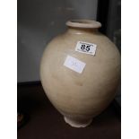 Chinese Tang Dynasty Ceramic glazed jar 29cm ht dates to 618AD - 907AD