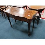 Victorian walnut fold over games table