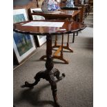 Victorian mahogany pie crust tripod table