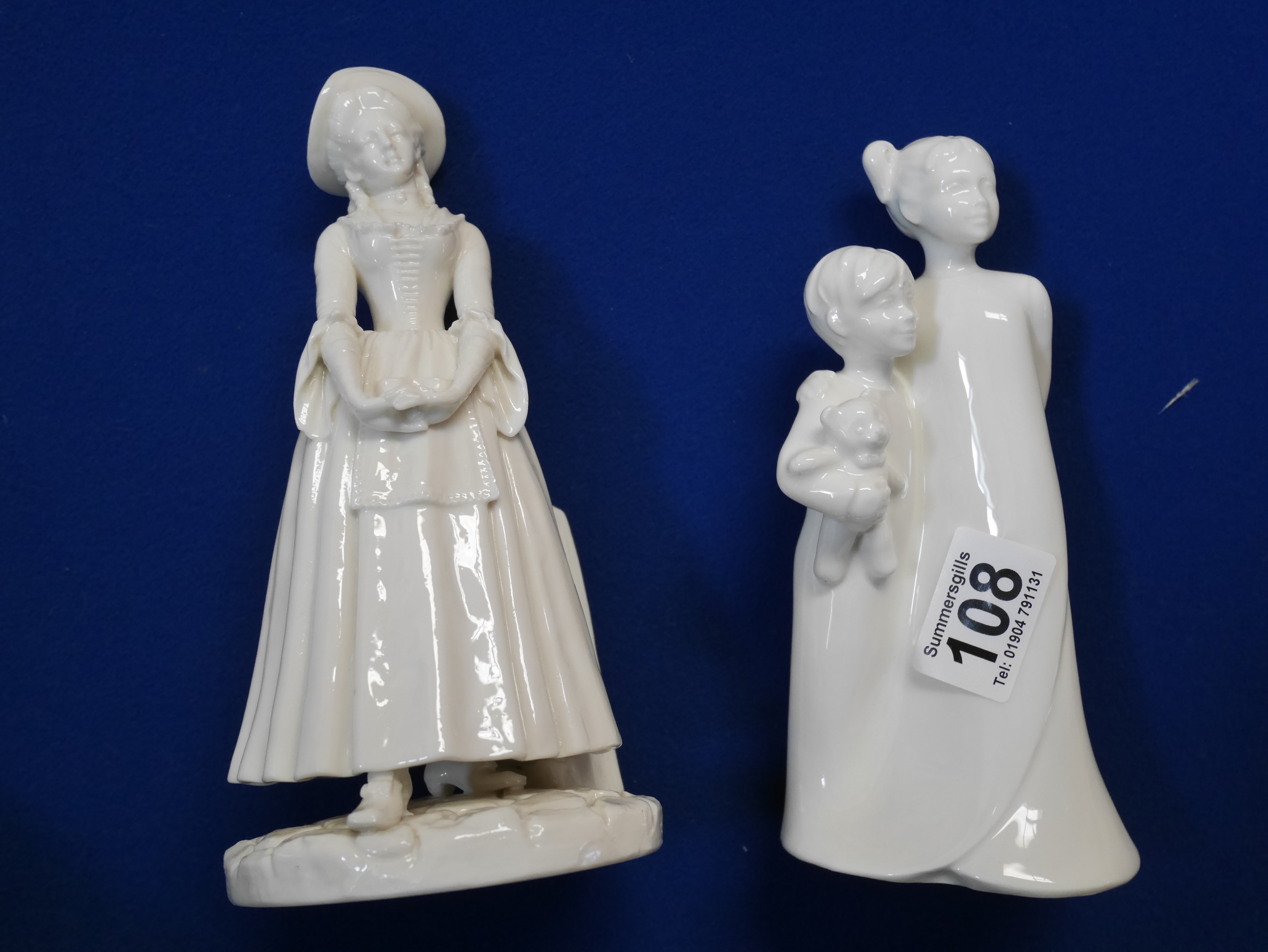 2 x Royal Worcester figures