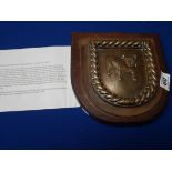 Ship's plaque from HMS Bulldog
