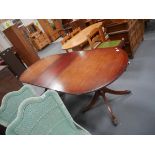 Repro. Mahogany regency style dining table