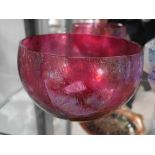 R Brieley Ruby bowl 18cm