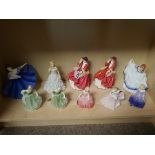 Collection of Doulton figures