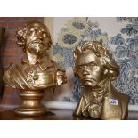 Bust of Mozart and Shakespeare