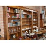 Yorkshire craftsman made bookcase 32cm x 2.2m x 2.9m