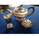 Silver pot, plated tea pot