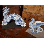 2 Chinese dragons (smaller one damaged)