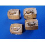 4 Mouseman napkin rings