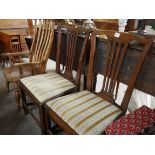2 antique mahogany dining chairs