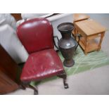 Large urn and chair