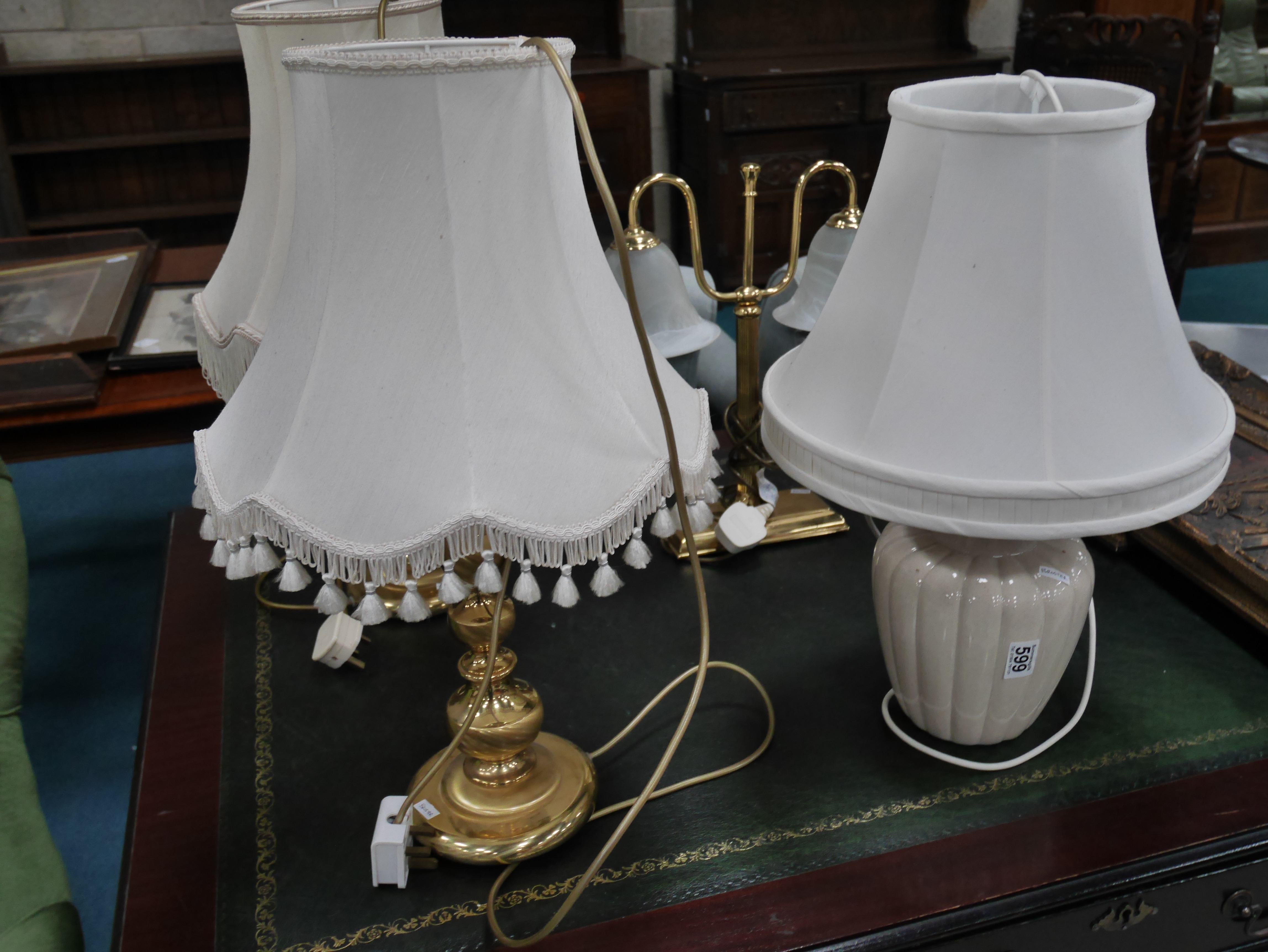 4 table lamps