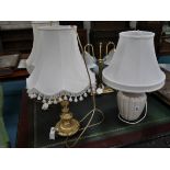 4 table lamps