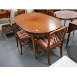 Mahogany repro. Dining table and 4 chairs