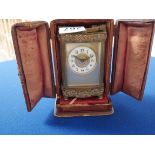 Carriage clock and case