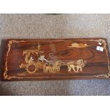 Oriental wooden plaque