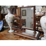 Victorian mahogany swing mirror