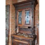Continental carved cabinet allegedly from Sandringham House....