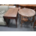 Mahogany Sutherland table and occasional table