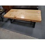 Pine top coffee table