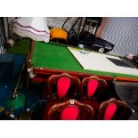 3/4 size slate snooker table