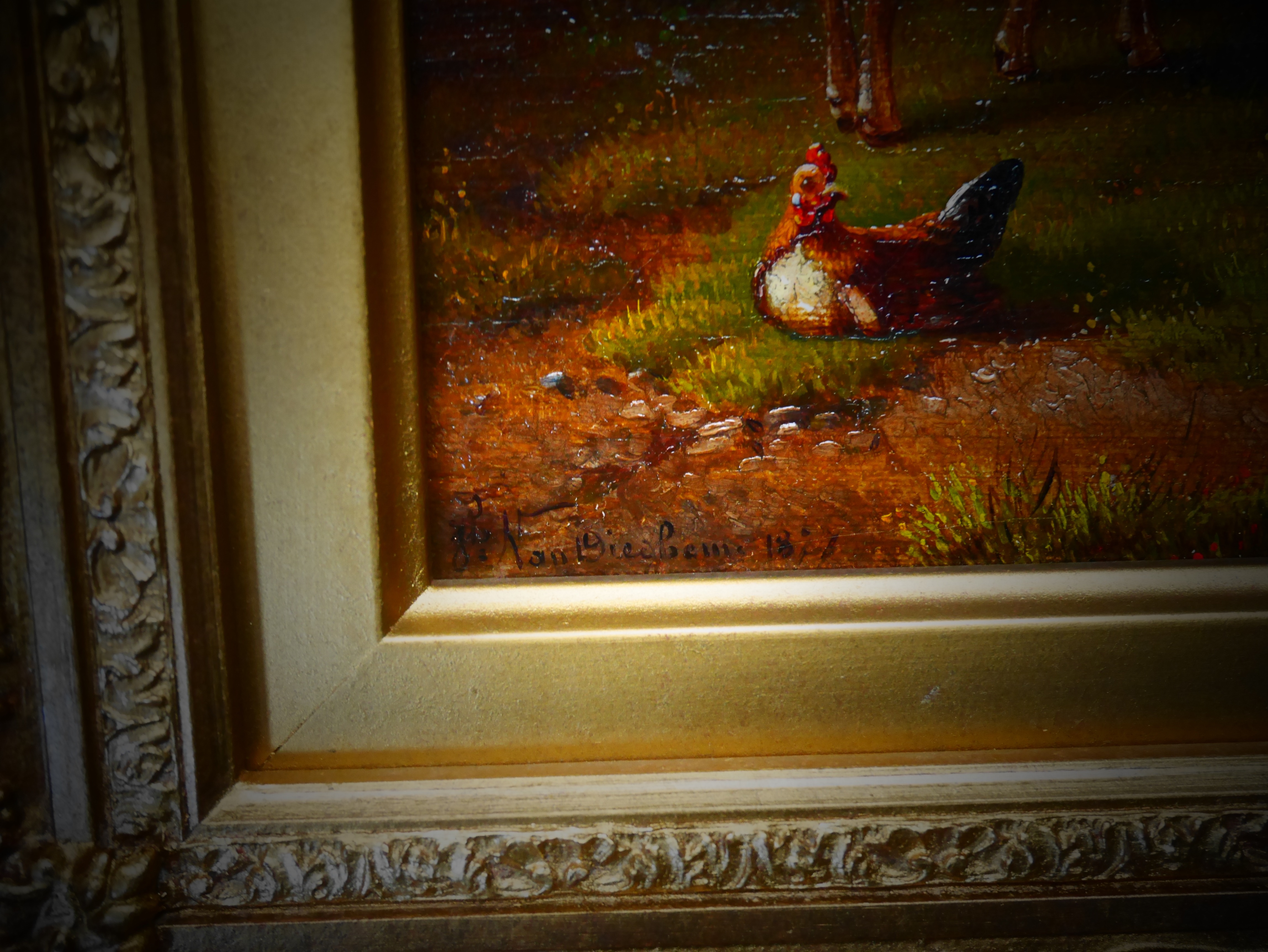 Oil painting of sheep marked 1827 - Image 2 of 4