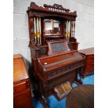 Antique pipe organ