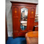 Edwardian mahogany wardrobe