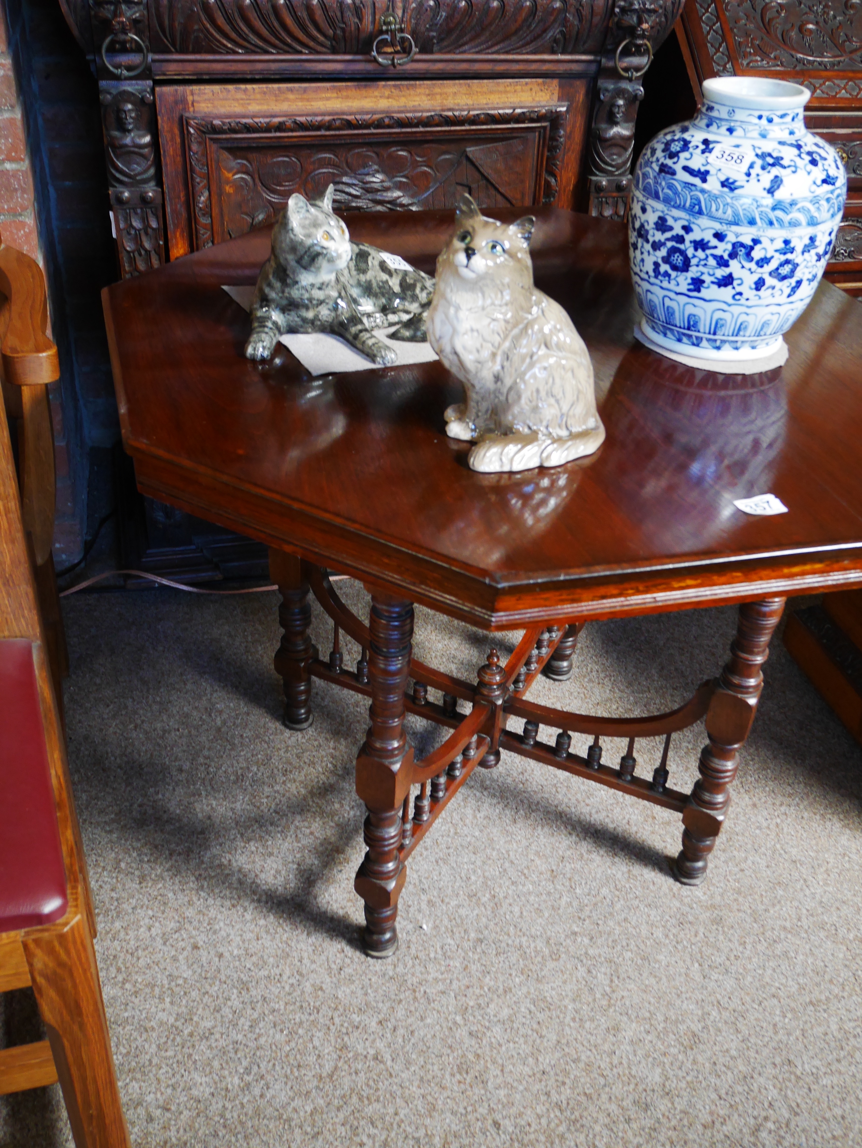 Victorian mahogany side table