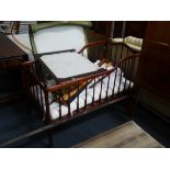 Antique mahogany cot