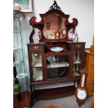 Victorian mahogany display cabinet
