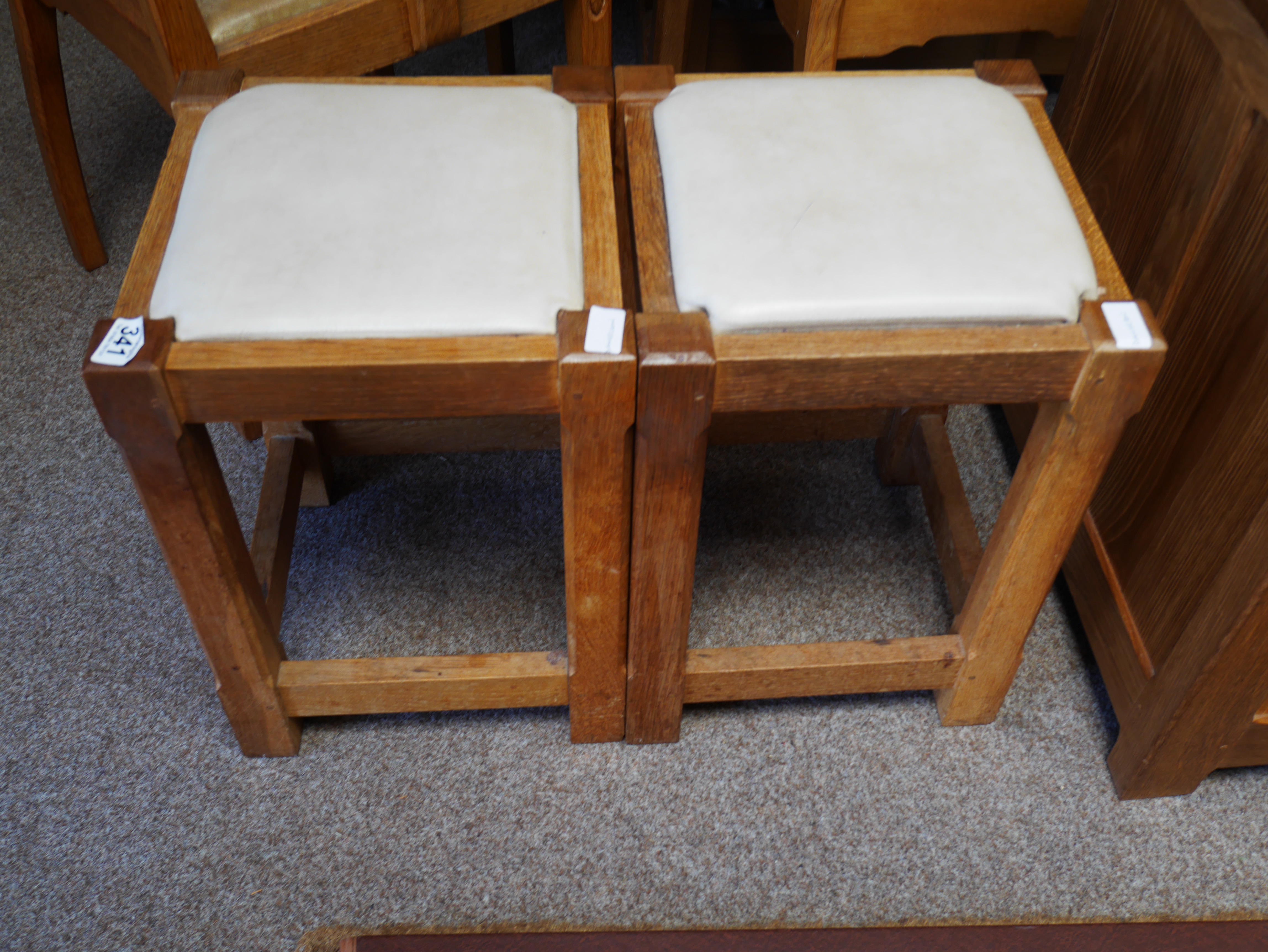 2 Yorkshire oak stools