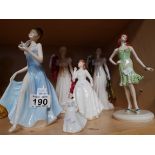 6 Doulton figures