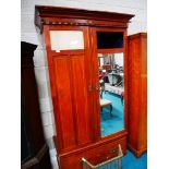 Edwardian inlaid wardrobe