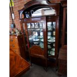 Edwardian mahogany display cabinet