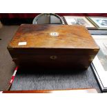 Antique mahogany writing box