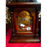 Victorian mahogany mantle clock