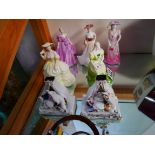 2 Fairings and 5 x Coalport figures