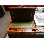 Antique mahogany writing box